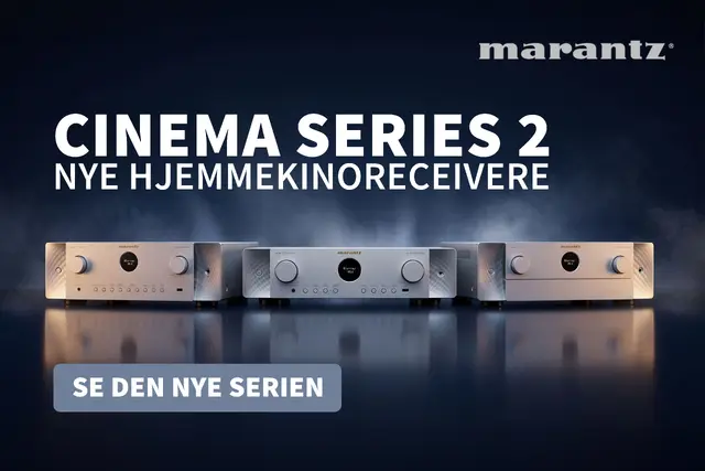 Nyhet Marantz Cinema Series 2 hjemmekinoreceivere